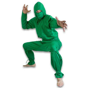 Uniforme Profesional de Ninja Verde, Traje de Artes Marciales Shinobi Gi, Ropa de Entrenamiento para Niños y Adultos, Disfraz de Cosplay de Halloween con Máscara - Product Image 6