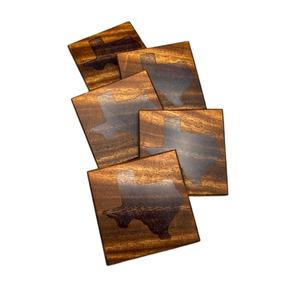 Premium Quality Handmade Wooden <b>Epoxy</b> Resin Coaster Set of 5 Coffee Tea Drink Handmade Handicraft Manufacturer - Product Image 1