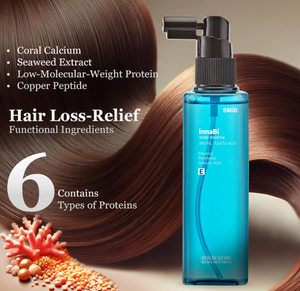 Esencia para el Tratamiento del Cuero Cabelludo SMiB InnaBi con Calcio de Coral, Cafeína, Péptidos y Proteínas para el Crecimiento del Cabello, Equilibrio del Cabello y Cuidado del Cabello Dañado - Product Image 1