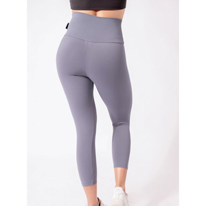 Pantalon de yoga moulant pour femme, taille haute, respirant, avec poches, cordon de serrage, logo personnalisé OEM, grandes tailles, écologique, pour le sport et le fitness - Product Image 4