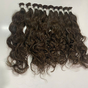 ผมต่อแบบหยักศกสีน้ำตาลธรรมชาติผมคน100% จากเวียดนามต้นกำเนิดขายส่ง - Product Image 2