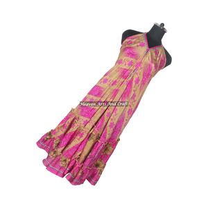 Nuevo Vestido de Seda Estilo Bohemio para Playa, Vestidos Casuales de Verano para Mujer, Nuevo Vestido de Seda Tipo Saree para Playa, Precio al por Mayor - Product Image 6
