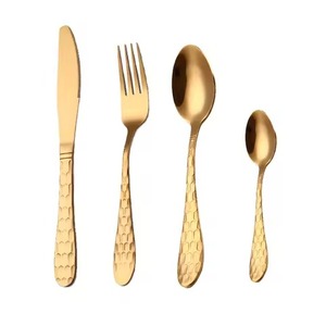 Ensemble de couverts contemporains en acier inoxydable (cuillère, fourchette, couteau) pour la cuisine, la salle à manger, les restaurants et la restauration - Product Image 2