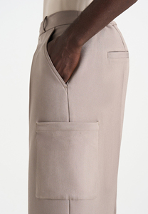 Pantalones de Algodón de Pierna Ancha para Hombre, Cintura Alta con Bolsillos, Tela Oxford Informal, Transpirable, Estilo Otoñal - Product Image 4