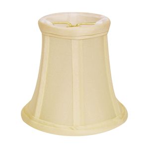 Set di 6 paralumi Dupioni di pura seta inclinati con fermaglio fiamma uova-eleganti cover per i tuoi apparecchi di illuminazione - Product Image 1