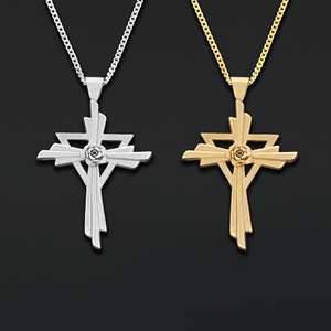 Pendentif BOJ RCJ 002, style victorien, personnalisé, rose-croix rosicrucienne, fait main, argent sterling, symbole alchimique, prix bas, en solde - Product Image 2