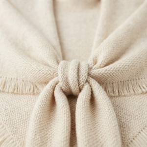 Premium Custom Logo Soft Knitted Shawl Wrap Factory Price Winter Warm Pashmina Scarf Ladies Bulk Wholesale Knit Poncho Capes - Product Image 4