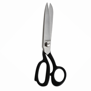 Industrial Grade Tailor Scissors Stainless Steel Fabric Sewing Red <b>Plastic</b> Handle Smooth <b>Edge</b> Non-Foldable DIY Cutting - Product Image 6