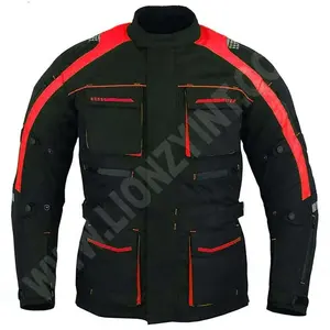 Erkekler için motosiklet ceket tekstil motosiklet ceket Cordura yarış Biker sürme 3 katmanlar CE onaylı su geçirmez