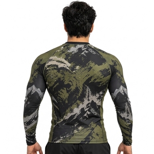Vêtements de sport haut de gamme pour hommes, Rash Guard léger à manches longues, chemise de sport pour la natation, le surf et les activités nautiques - Product Image 2