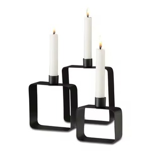 Support à bougies en métal exclusif pour la maison, porte-bougie décoratif, décoration de table, centre de table pour mariage - Product Image 5