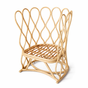 Chaises d'appoint en rotin pour événements, vente pour fournisseurs, magnifiques chaises de réception de mariage avec bordure festonnée - Product Image 1