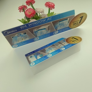 Support de présentation personnalisé en PVC transparent, porte-cartes en plastique transparent, présentoir de prix publicitaire pour comptoir, pour magasin de détail - Product Image 4