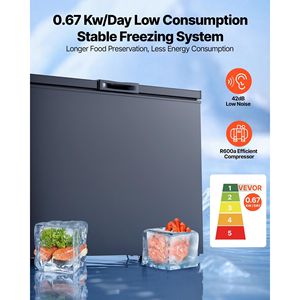 Congelatore Compatto da 6,7 Piedi Cubi con 2 Cestelli Rimovibili Regolabili, Congelatore a Pozzetto con Apertura Superiore Indipendente - Product Image 2