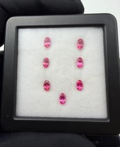 Shamim Gems - Gemas de Espinela Natural Mahenge, Corte Ovalado de 3x5 mm, Color Rosa, Certificadas, para Joyería Fina, Anillos, Colgantes, 7 Piezas - Product Image 5