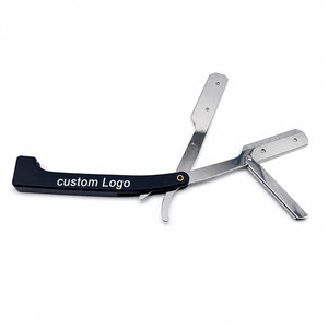 Rasoir droit professionnel en acier inoxydable pour barbier, logo personnalisé, OEM, vente en gros - Product Image 5
