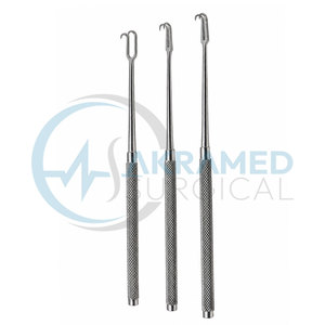 Set de rétracteurs chirurgicaux Akramed Premium 3 pièces Joseph à double crochet cutané 2mm/5mm en acier inoxydable, instrument de chirurgie générale CE - Product Image 3