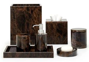 Juego de Accesorios de Baño de Resina de Tres Piezas, Moderno y de Lujo, para Hotel y Hogar, Duradero y Resistente al Polvo, con Color Personalizado - Product Image 4