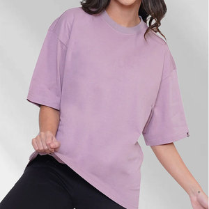 T-shirts décontractés oversize pour femmes Active Motion Stretch, écologiques, 100% coton, respirants, haute élasticité pour un usage quotidien - Product Image 1