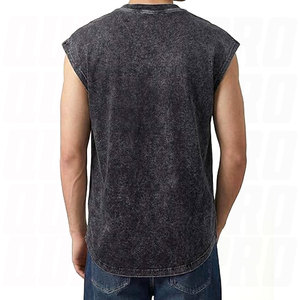 เสื้อกล้ามวินเทจผู้ชาย ผ้าฝ้ายซักนุ่ม สไตล์ฮิปฮอป เสื้อยืดออกกำลังกาย เสื้อกั๊กฤดูร้อน สตรีทแวร์ ขายส่ง รับสั่งทำสีและโลโก้ จัดส่งรวดเร็ว - Product Image 2