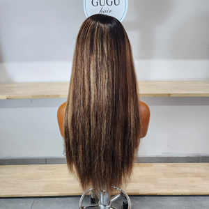 Perruques Lace Front HD Transparentes Double Drawn en Cheveux Vierges Vietnamiens GUGU HAIR, Haute Qualité, Sans Colle, Longues, Haute Densité, Naturelles - Product Image 4