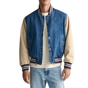 เสื้อแจ็คเก็ตวาร์ซิตี้บุขนสัตว์สำหรับฤดูหนาว กันลม เป็นมิตรกับสิ่งแวดล้อม  แบบมีกระดุมสั่งทำพิเศษสำหรับผู้ชาย สไตล์วิทยาลัยล่าสุด แจ็คเก็ตเลตเตอร์แมนน้ำหนักเบา - Product Image 1