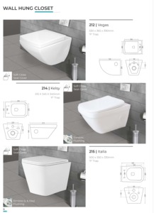 Inodoro Moderno de Una Pieza sin Borde, Suspendido en la Pared, 480x345x330mm, Taza Cuadrada, Doble Descarga, Ecológico, para Baños Comerciales - Product Image 3