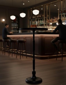 Table de bar contemporaine, profil mince, plateau surélevé, base sur pied solide, design gain de place, idéale pour les intérieurs modernes - Product Image 4