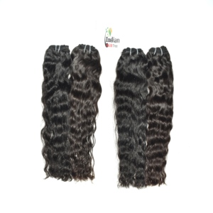 Remy Indian Virgin Human Hair Cuticle Aligned Soft Natural Texture Chic Women Wavy Blunt <b>Cut</b> Tape <b>Machine</b> Double Weft 100g - Product Image 3