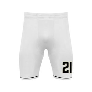 Custom 7v7 Football Uniform White Panel Design <b>Compression</b> Jersey Shorts Set Sublimated OEM - Product Image 3
