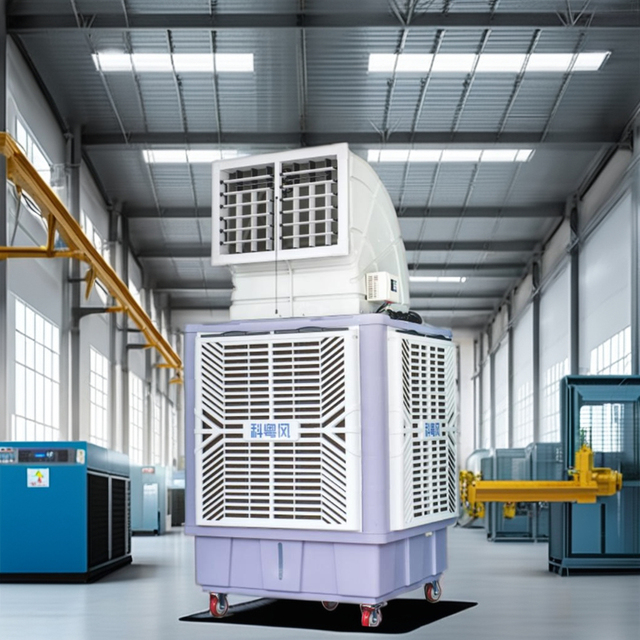 Portable AC Motor Pump Evaporative Air Cooler 25000m/h Single Air Vent Eco Friendly Energy Saving Cooling System Floor 320L