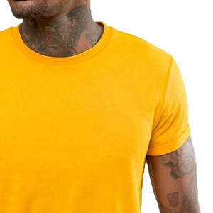 Camisetas de Hombre Más Vendidas, Lisas, Teñidas, 100% Algodón, Ropa de Gimnasio, Deportiva, para Actividades al Aire Libre, Fitness, Corte Regular, Transpirables - Product Image 3