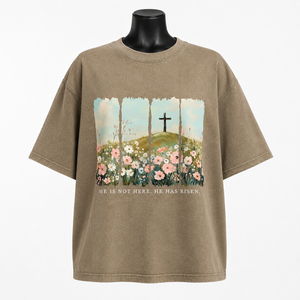 Camiseta Personalizada con Estampado Gráfico Extra Grande en Color Marrón Claro para Mujer, Algodón, Estilo Casual, Holgada, Streetwear, Precio Económico, Precio al por Mayor - Product Image 1