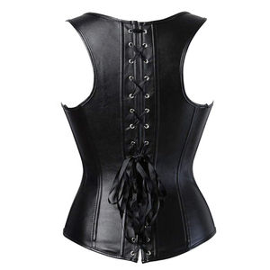 Nouveaux Corsets en Cuir Noir Sexy de Haute Qualité pour Hommes, Vente en Gros, Personnalisables avec Logo, Service OEM - Product Image 3