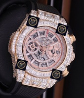 Jam Tangan Otomatis Mekanik Baja Anti Karat Berlapis Moissanite Mewah Desain Baru dengan Bingkai Baguette dan GPS, Dilengkapi Fitur Tanggal Otomatis
