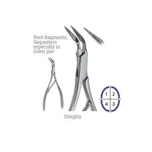 Pinzas de Extracción Dental de Acero Inoxidable de Alta Calidad, Herramienta Manual para Dentistas, Número 1 de Dentavex - Product Image 3