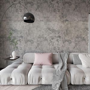 Industrial Style Self-Adhesive Concrete Wallpaper Grey <b>Cement</b> Contact Paper Peel & Stick <b>Waterproof</b> Removable Decorative Wall - Product Image 4