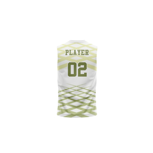 เสื้อบาสเก็ตบอลแบบซับลิเมชั่นสั่งทำพิเศษ แขนกุด คอกลม ลายเรขาคณิต ระบายเหงื่อได้ดี เหมาะสำหรับทุกเพศ ทุกวัย ชุดกีฬาสำหรับผู้ใหญ่ - Product Image 2