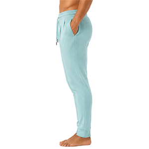 <b>Mens</b> Slim Fit Waffle Knitted <b>Trousers</b> Textured Casual Jogger Pants <b>Elastic</b> Drawstring Waist Custom Lightweight Bottoms Wholesale - Product Image 6