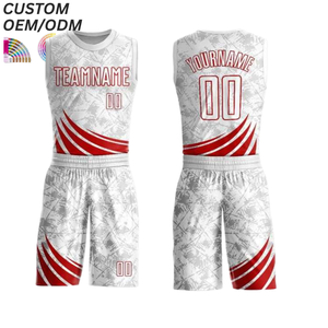 Camiseta de Baloncesto Personalizada, Transpirable, con Estampado, para Entrenamiento de Equipos, de Secado Rápido, Uniforme, Soporte OEM ODM para Fabricación al por Mayor - Product Image 4