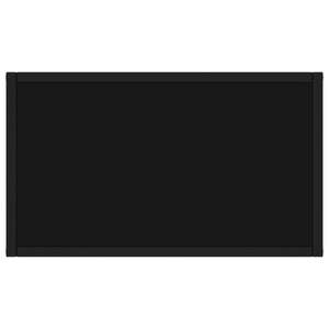 Table console moyenne avec verre trempé noir et acier thermolaqué, décoration élégante pour la maison - Product Image 4