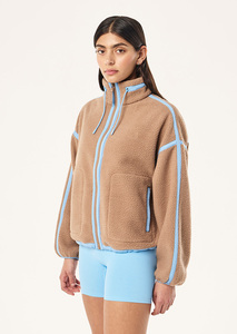 Chaqueta Sherpa Personalizada para Mujer, Chaqueta de Invierno Cálida de Forro Polar con Cremallera Completa, Chaquetas Sherpa Premium, Ropa de Abrigo de Moda al por Mayor OEM - Product Image 3