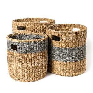 Caja de Almacenamiento Moderna de Mimbre y Yute Hecha a Mano, con Tapa, Ecológica, Multifuncional, Organizador Tejido para Decoración del Hogar - Product Image 4