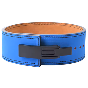 Ceinture de musculation en cuir rose avec boucle à levier, en cuir de vachette, robuste, réglable, protection professionnelle, antidérapante, pour l'entraînement - Product Image 6