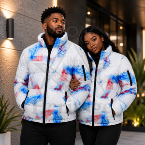 Veste matelassée réversible et imperméable pour femme, personnalisée par sublimation, style Regalia Maçonnique Héritage, pour l'extérieur et l'hiver - Product Image 4