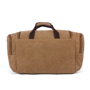 Sac de voyage en toile bleu grande capacité avec fermeture éclair, sac de week-end, sac à bandoulière pour hommes et femmes - Product Image 3