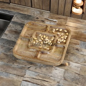 plateau de service en bois - Product Image 1