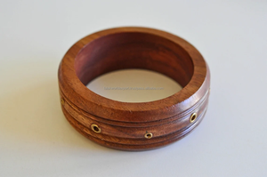 กำไลไม้ชีแฮมสไตล์อินเดียแบบพรีเมี่ยมสำหรับผู้หญิงและเด็กผู้หญิงเพิ่มความทนทานพร้อมเคลือบทองเหลืองเพื่อการป้องกันเป็นพิเศษ - Product Image 6