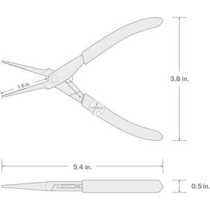 คีมปากแหลมขนาดเล็ก LUMINEX IMPEX (ปากหยัก) สแตนเลส น้ำหนักเบา สำหรับงานชุบเครื่องประดับ - Product Image 6
