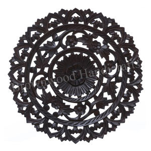 Modern MDF Hand Carved <b>Wall</b> Decor Round Shape <b>Wall</b> Decorative Panel <b>for</b> <b>Bedroom</b> Lobby Hotel Home Wholesale Factory Direct Sale - Product Image 5
